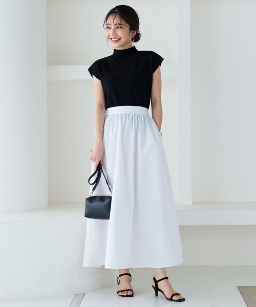 KOBE LETTUCE（コウベレタス）の「モックネックニットトップス（ニット/セーター・レディース・レッド/グレー/ブラック/グレイッシュベージュ/グリーン/パープル・FREE）」の10枚目の写真