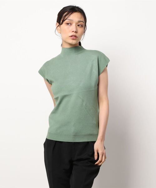 KOBE LETTUCE（コウベレタス）の「モックネックニットトップス（ニット/セーター・レディース・レッド/グレー/ブラック/グレイッシュベージュ/グリーン/パープル・FREE）」の22枚目の写真