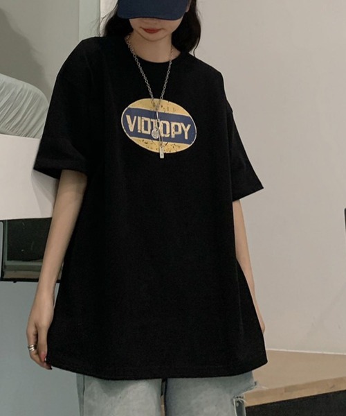 meJane(ミージェーン)の「ビッグシルエットかすれサークルロゴTシャツ【ZOZOTOWN限定】(Tシャツ/カットソー・レディース・ホワイト/ブラック/ネイビー・FREE)」の10枚目の写真