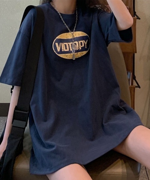 meJane(ミージェーン)の「ビッグシルエットかすれサークルロゴTシャツ【ZOZOTOWN限定】(Tシャツ/カットソー・レディース・ホワイト/ブラック/ネイビー・FREE)」の12枚目の写真