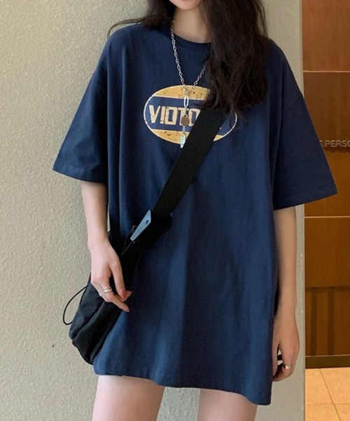 meJane(ミージェーン)の「ビッグシルエットかすれサークルロゴTシャツ【ZOZOTOWN限定】(Tシャツ/カットソー・レディース・ホワイト/ブラック/ネイビー・FREE)」の15枚目の写真
