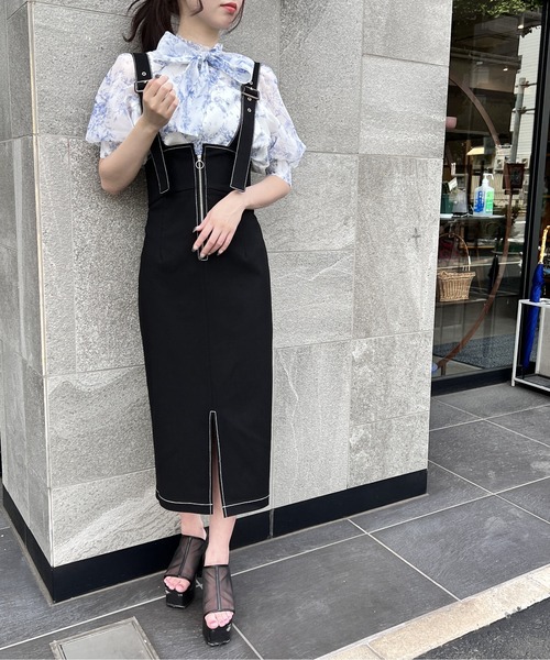 NOMAE(ノーマエ)の「サス付きナロースカート(スカート・レディース・ベージュ/ライトグレー/ブラック・FREE)」の13枚目の写真