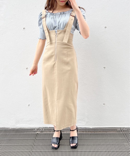 NOMAE(ノーマエ)の「サス付きナロースカート(スカート・レディース・ベージュ/ライトグレー/ブラック・FREE)」の19枚目の写真