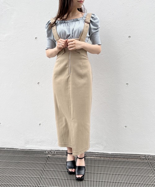 NOMAE(ノーマエ)の「サス付きナロースカート(スカート・レディース・ベージュ/ライトグレー/ブラック・FREE)」の21枚目の写真