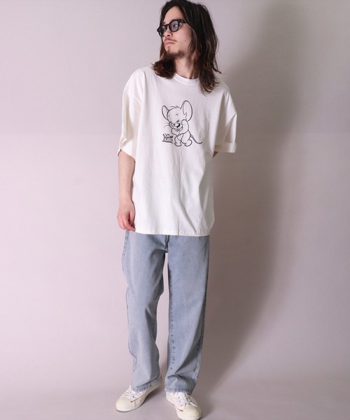 BAYBLO（ベイブロ）の「(BL)【ユニセックス】デニム ワイド パンツ（デニムパンツ・メンズ・ブラック/インディゴブルー/ダークインディゴブルー/ライトインディゴブルー・MEDIUM/LARGE/X-LARGE）」の11枚目の写真