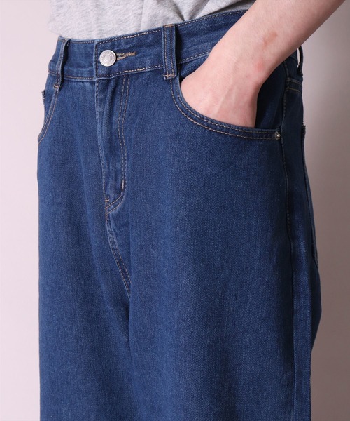BAYBLO（ベイブロ）の「(BL)【ユニセックス】デニム ワイド パンツ（デニムパンツ・メンズ・ブラック/インディゴブルー/ダークインディゴブルー/ライトインディゴブルー・MEDIUM/LARGE/X-LARGE）」の13枚目の写真