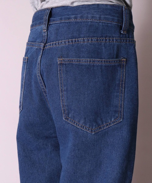 BAYBLO（ベイブロ）の「(BL)【ユニセックス】デニム ワイド パンツ（デニムパンツ・メンズ・ブラック/インディゴブルー/ダークインディゴブルー/ライトインディゴブルー・MEDIUM/LARGE/X-LARGE）」の15枚目の写真