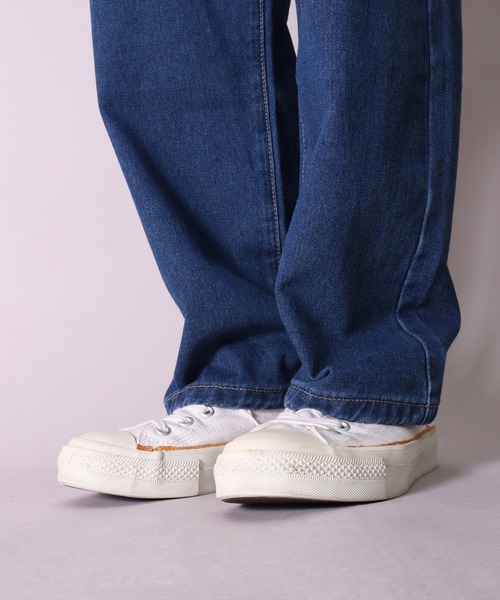 BAYBLO（ベイブロ）の「(BL)【ユニセックス】デニム ワイド パンツ（デニムパンツ・メンズ・ブラック/インディゴブルー/ダークインディゴブルー/ライトインディゴブルー・MEDIUM/LARGE/X-LARGE）」の16枚目の写真