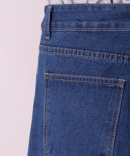 BAYBLO（ベイブロ）の「(BL)【ユニセックス】デニム ワイド パンツ（デニムパンツ・メンズ・ブラック/インディゴブルー/ダークインディゴブルー/ライトインディゴブルー・MEDIUM/LARGE/X-LARGE）」の18枚目の写真