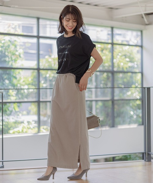 BAYFLOW(ベイフロー)の「セットアップナロースカート(スカート・レディース・ライトグレー/ブラック・SMALL/MEDIUM)」の6枚目の写真