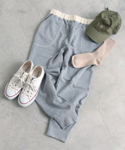 PAR ICI（パーリッシィ）の「アズマ裏毛 スウェットパンツ（スウェットパンツ・レディース・ネイビー/グレー/アイボリー・S/M）」の2枚目の写真