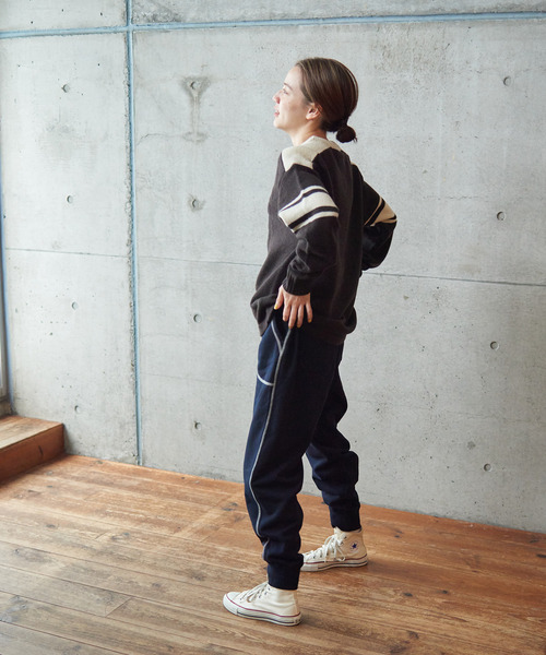 PAR ICI（パーリッシィ）の「アズマ裏毛 スウェットパンツ（スウェットパンツ・レディース・ネイビー/グレー/アイボリー・S/M）」の13枚目の写真