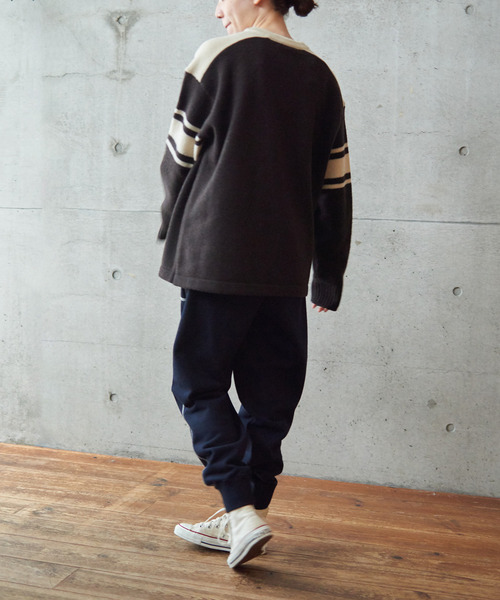 PAR ICI（パーリッシィ）の「アズマ裏毛 スウェットパンツ（スウェットパンツ・レディース・ネイビー/グレー/アイボリー・S/M）」の10枚目の写真