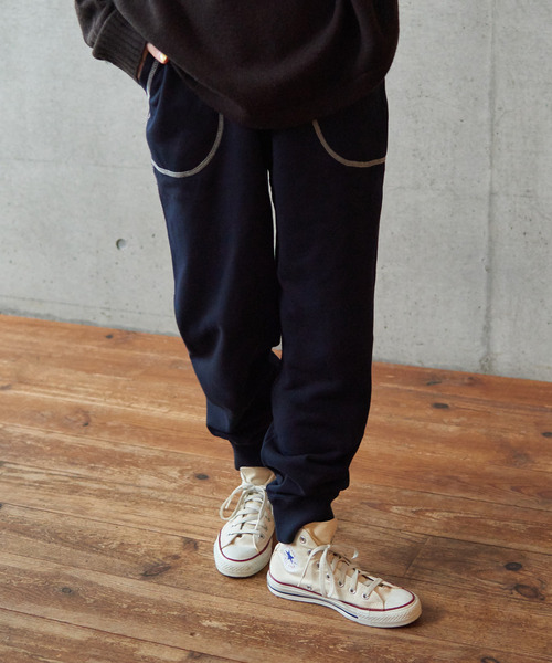 PAR ICI（パーリッシィ）の「アズマ裏毛 スウェットパンツ（スウェットパンツ・レディース・ネイビー/グレー/アイボリー・S/M）」の7枚目の写真