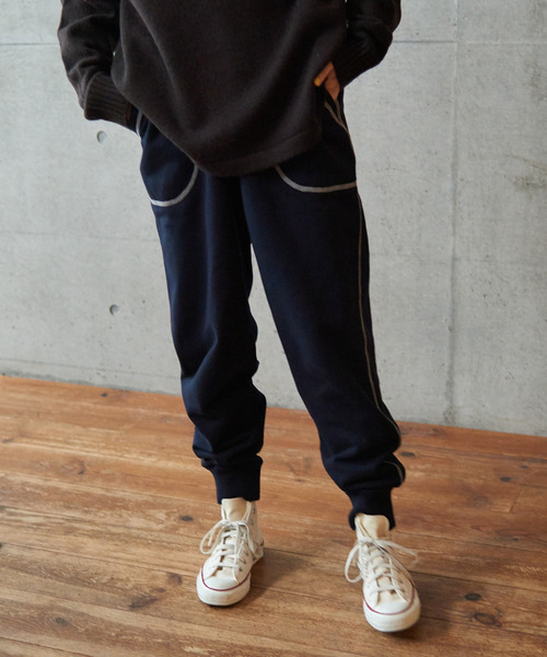 PAR ICI（パーリッシィ）の「アズマ裏毛 スウェットパンツ（スウェットパンツ・レディース・ネイビー/グレー/アイボリー・S/M）」の6枚目の写真