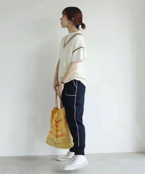 PAR ICI（パーリッシィ）の「アズマ裏毛 スウェットパンツ（スウェットパンツ・レディース・ネイビー/グレー/アイボリー・S/M）」の21枚目の写真