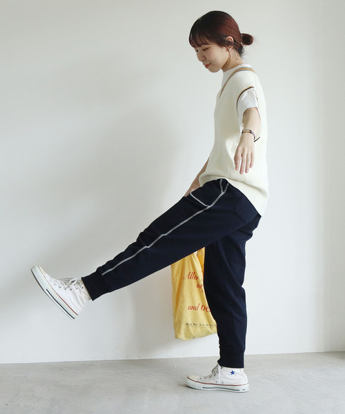 PAR ICI（パーリッシィ）の「アズマ裏毛 スウェットパンツ（スウェットパンツ・レディース・ネイビー/グレー/アイボリー・S/M）」の22枚目の写真