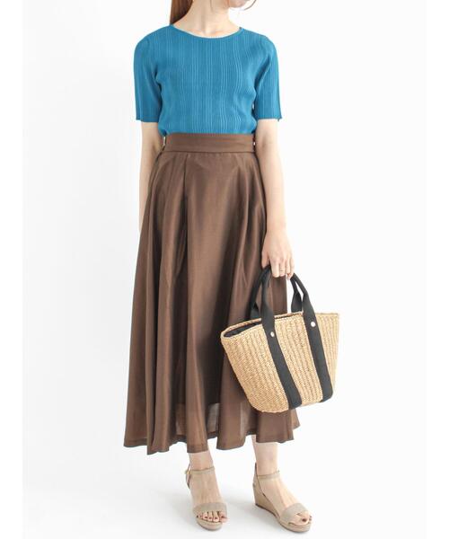 Te chichi（テチチ）の「前後2wayレースアップリブニット（ニット/セーター・レディース・ブラック/モカ/オフホワイト/ブルー・ﾌﾘ-）」の8枚目の写真