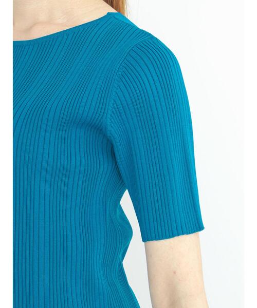 Te chichi（テチチ）の「前後2wayレースアップリブニット（ニット/セーター・レディース・ブラック/モカ/オフホワイト/ブルー・ﾌﾘ-）」の14枚目の写真