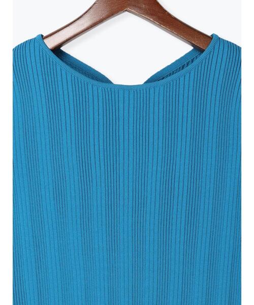 Te chichi（テチチ）の「前後2wayレースアップリブニット（ニット/セーター・レディース・ブラック/モカ/オフホワイト/ブルー・ﾌﾘ-）」の17枚目の写真