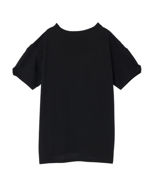 AMERICAN HOLIC(アメリカンホリック)の「オープンショルダーカットプルオーバー(Tシャツ/カットソー・レディース・ブラック/オフホワイト・M/L)」の13枚目の写真