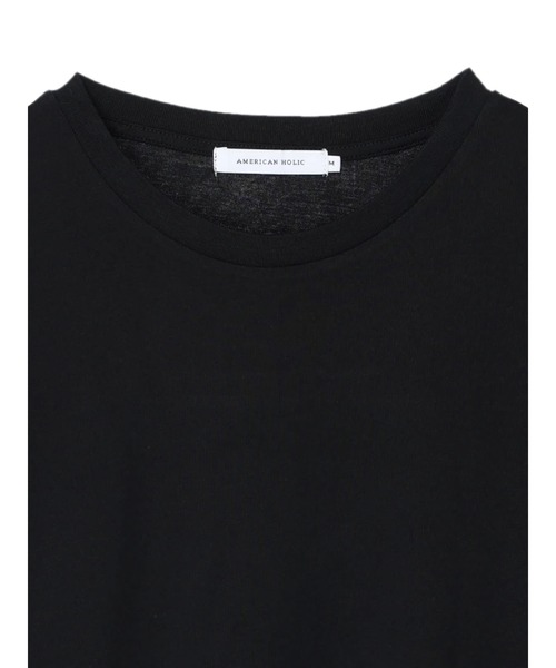 AMERICAN HOLIC(アメリカンホリック)の「オープンショルダーカットプルオーバー(Tシャツ/カットソー・レディース・ブラック/オフホワイト・M/L)」の14枚目の写真