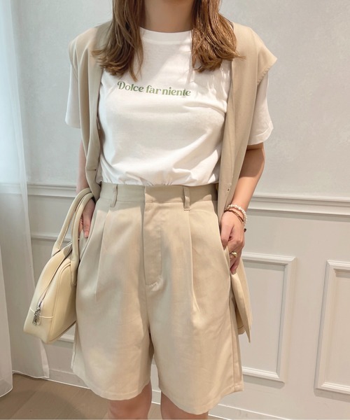 apres jour(アプレジュール)の「【セットアップ可能】ショートパンツ【ZOZOTOWN限定アイテム】(その他パンツ・レディース・イエロー/モカ/ライトベージュ・X-LARGE/フリー)」の12枚目の写真