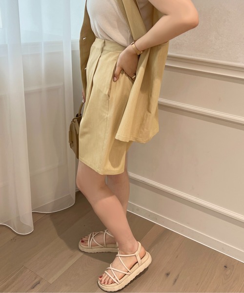 apres jour(アプレジュール)の「【セットアップ可能】ショートパンツ【ZOZOTOWN限定アイテム】(その他パンツ・レディース・イエロー/モカ/ライトベージュ・X-LARGE/フリー)」の21枚目の写真