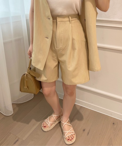 apres jour(アプレジュール)の「【セットアップ可能】ショートパンツ【ZOZOTOWN限定アイテム】(その他パンツ・レディース・イエロー/モカ/ライトベージュ・X-LARGE/フリー)」の19枚目の写真
