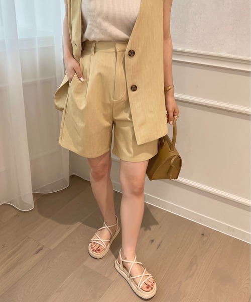 apres jour(アプレジュール)の「【セットアップ可能】ショートパンツ【ZOZOTOWN限定アイテム】(その他パンツ・レディース・イエロー/モカ/ライトベージュ・X-LARGE/フリー)」の20枚目の写真