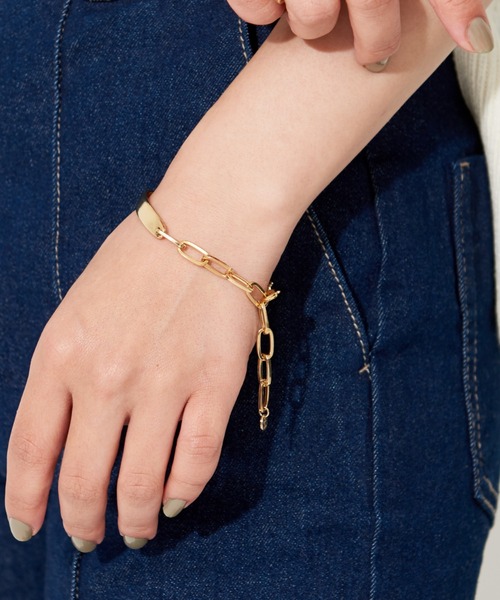 NOMINE（ノミネ）の「プレートチェーンブレスレット（ブレスレット・レディース・ゴールド/シルバー・フリー）」の4枚目の写真