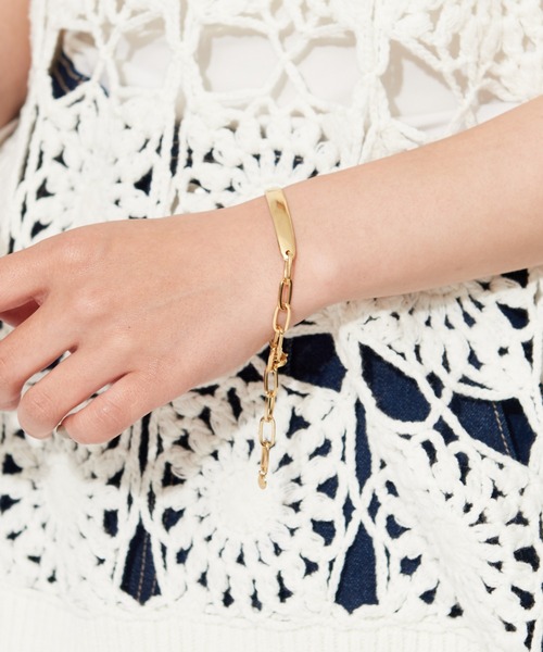 NOMINE（ノミネ）の「プレートチェーンブレスレット（ブレスレット・レディース・ゴールド/シルバー・フリー）」の5枚目の写真