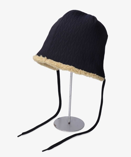 OVERRIDE(オーバーライド)の「OVERRIDE QUILTING BOA BONNET(ハット・レディース・ブラック/オリーブ/ネイビー・57cm)」の4枚目の写真
