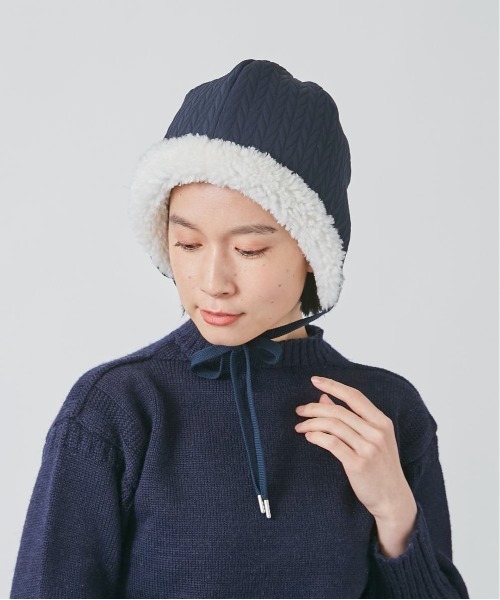 OVERRIDE(オーバーライド)の「OVERRIDE QUILTING BOA BONNET(ハット・レディース・ブラック/オリーブ/ネイビー・57cm)」の22枚目の写真