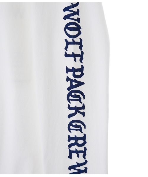 WP（ダブリューピー）の「WP / ダブリューピー：WP×CAMBER BIG TAG L/Tee：WP08-T144[WAX]（Tシャツ/カットソー・メンズ・ホワイト×ネイビー/ホワイト×ピンク・XL/L/XXL）」の7枚目の写真