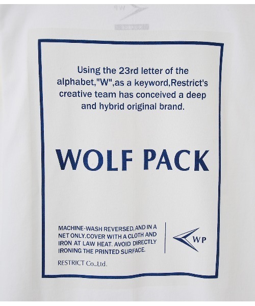 WP（ダブリューピー）の「WP / ダブリューピー：WP×CAMBER BIG TAG L/Tee：WP08-T144[WAX]（Tシャツ/カットソー・メンズ・ホワイト×ネイビー/ホワイト×ピンク・XL/L/XXL）」の9枚目の写真