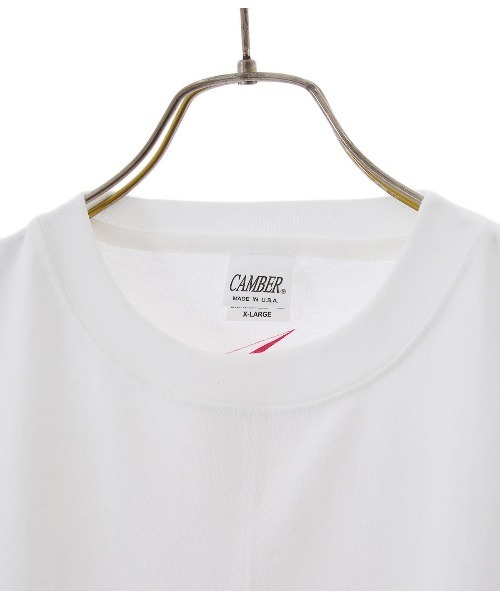 WP（ダブリューピー）の「WP / ダブリューピー：WP×CAMBER BIG TAG L/Tee：WP08-T144[WAX]（Tシャツ/カットソー・メンズ・ホワイト×ネイビー/ホワイト×ピンク・XL/L/XXL）」の16枚目の写真