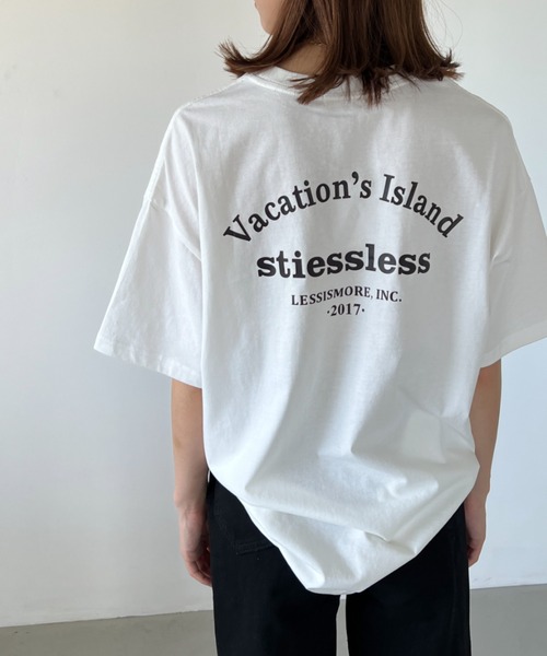 H.Warren(エイチウォーレン)の「バックハーフロゴプリントビッグT(Tシャツ/カットソー・レディース・ホワイト/グリーン・FREE)」の9枚目の写真