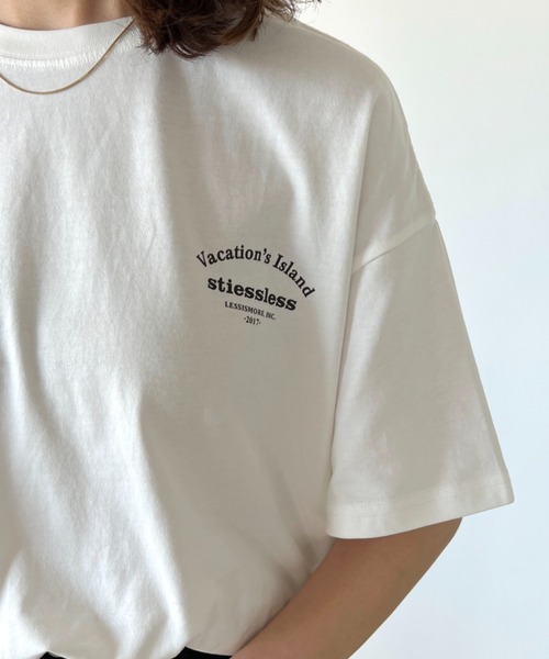 H.Warren(エイチウォーレン)の「バックハーフロゴプリントビッグT(Tシャツ/カットソー・レディース・ホワイト/グリーン・FREE)」の10枚目の写真