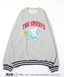 Salong hameu（サロン ハミュー）の「THE SMURFS（スマーフ）キャラクタープリント スウェット トップス メンズ レディース/トレーナー プルオーバー（スウェット・メンズ）」