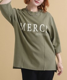Paradise Picnic（パラダイスピクニック）の「Lallia Mu ピーチスキンオーバーロゴT（Tシャツ/カットソー）」