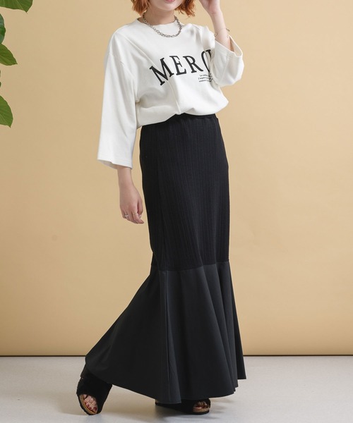 Paradise Picnic（パラダイスピクニック）の「Lallia Mu ピーチスキンオーバーロゴT（Tシャツ/カットソー・レディース・ホワイト/カーキ・FREE）」の16枚目の写真