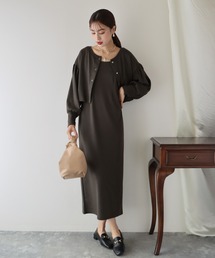 BLUEEAST | ポンチカーディガンセットキャミワンピース(ワンピース)