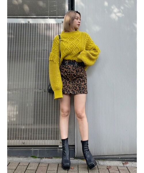 EVRIS(エヴリス)の「ダブルベルトミニスカート(スカート・レディース・ブラック/その他1・SMALL/MEDIUM)」の12枚目の写真