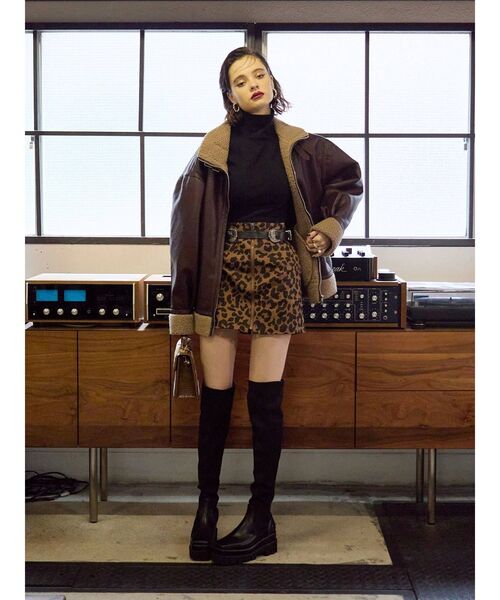 EVRIS(エヴリス)の「ダブルベルトミニスカート(スカート・レディース・ブラック/その他1・SMALL/MEDIUM)」の11枚目の写真