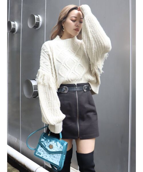 EVRIS(エヴリス)の「ダブルベルトミニスカート(スカート・レディース・ブラック/その他1・SMALL/MEDIUM)」の17枚目の写真