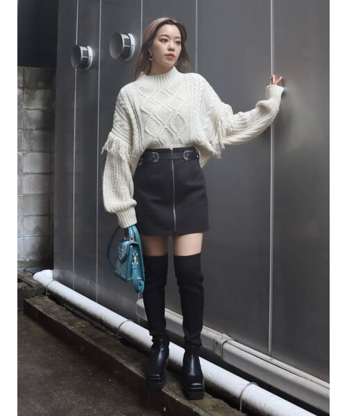 EVRIS(エヴリス)の「ダブルベルトミニスカート(スカート・レディース・ブラック/その他1・SMALL/MEDIUM)」の20枚目の写真