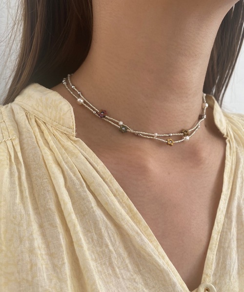 whim(ウィム)の「Helen-2連シルバーネックレス-(ネックレス・レディース・シルバー・FREE)」の5枚目の写真