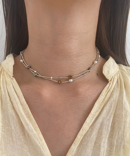 whim(ウィム)の「Helen-2連シルバーネックレス-(ネックレス・レディース・シルバー・FREE)」の6枚目の写真