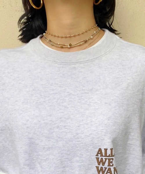 whim(ウィム)の「Helen-2連シルバーネックレス-(ネックレス・レディース・シルバー・FREE)」の9枚目の写真